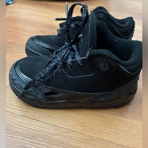 Nike Air Jordan 3 Retro "Black Cat" toddler shoes 10C